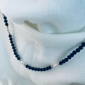 Elegant 14k Beads & Clasp with Black Onyx & Freshwater Pearls